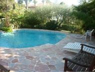 The swimming pool in the garden with unlimited access whenever you feel like