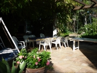 The outside terrace where you will be invited for a typical French summer dinner wit around 10-12 guests