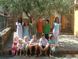 A study visit downtown to the old Tempel Order tower. A landmark for St-Raphael