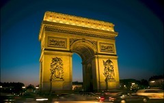 Arc de Triomphe by night