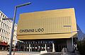 The new cinema building from August 2010 with the cental bus station